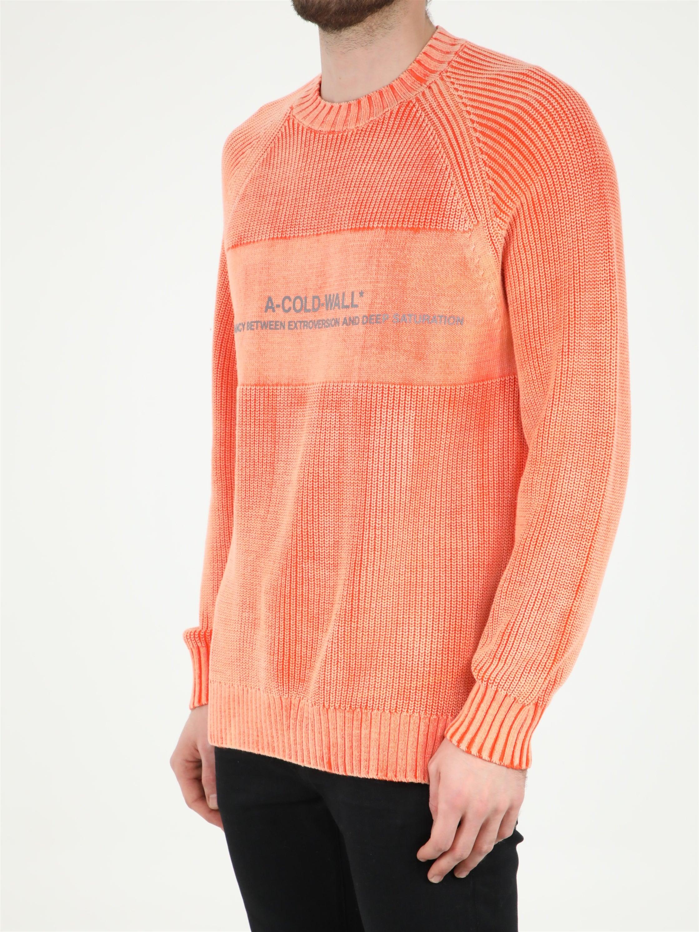 Orange Sweater With Logo