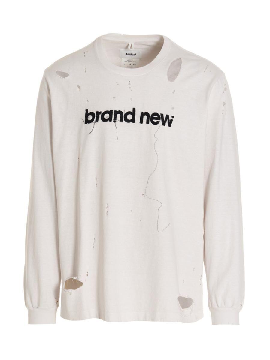 Doublet 'destroyed' T-shirt in White for Men | Lyst
