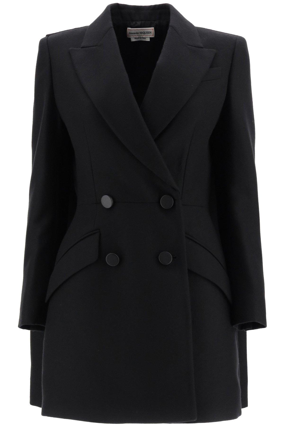 alexander mcqueen wool coat
