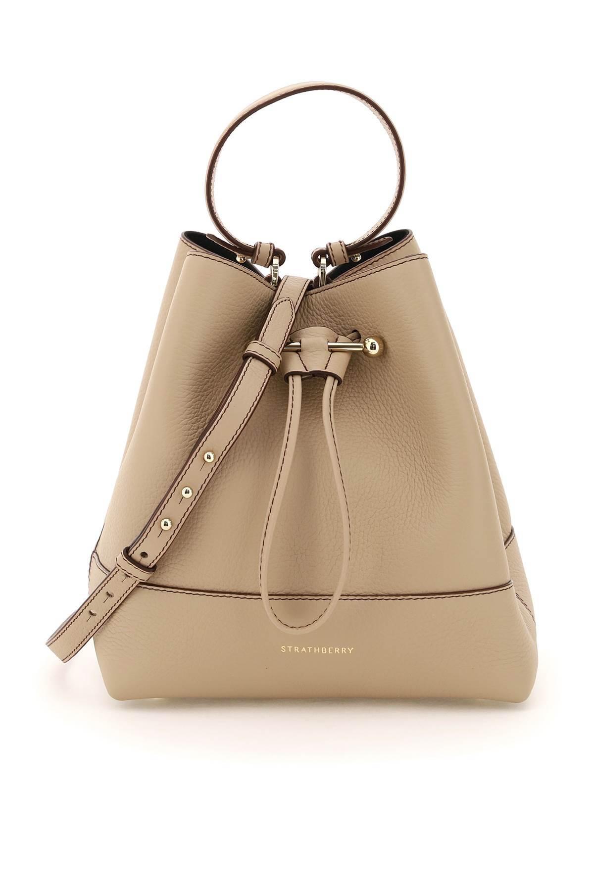 Strathberry Leather Midi Lana Osette Bucket Bag - Brown - One Size