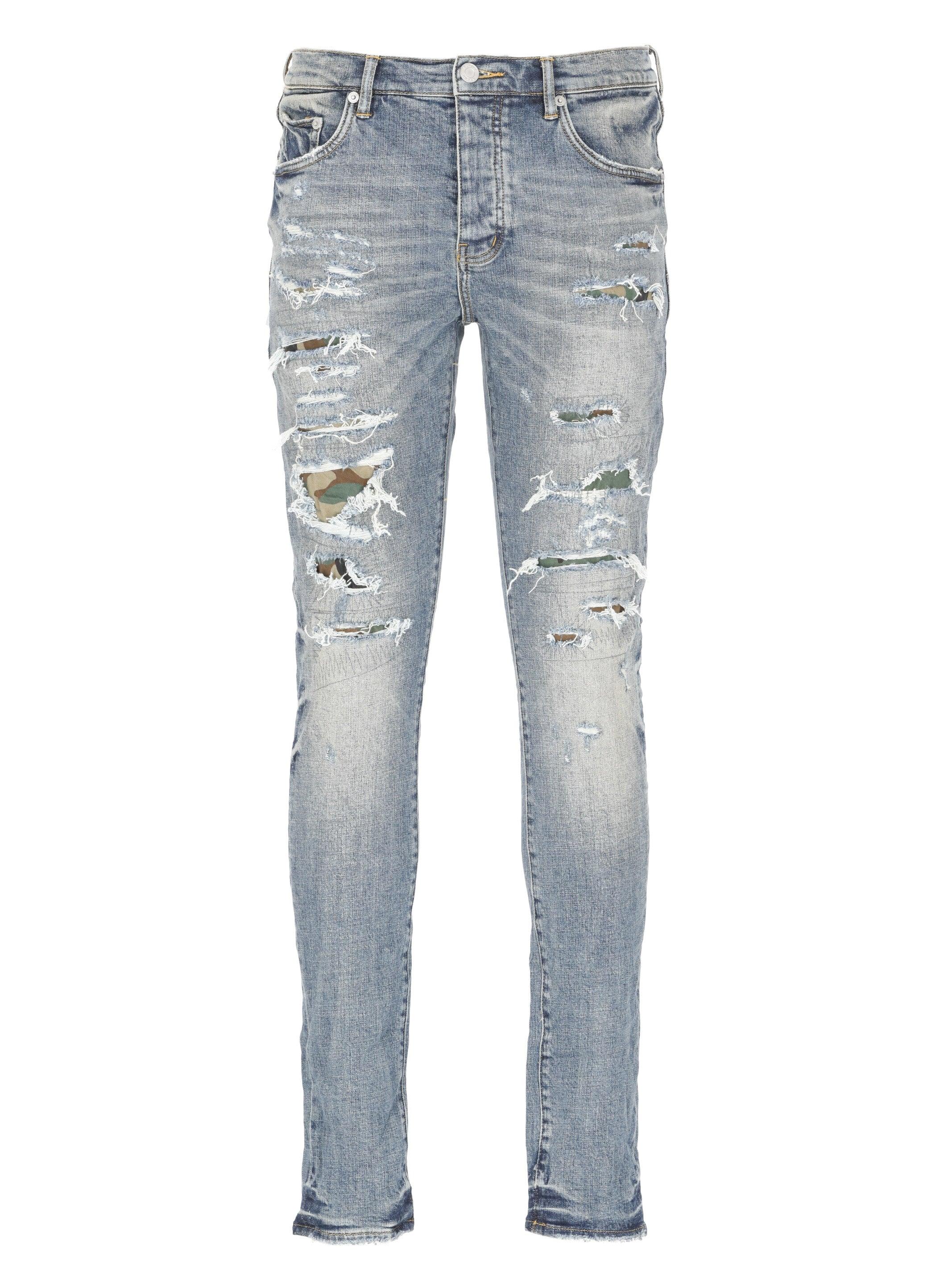 purple jeans blue