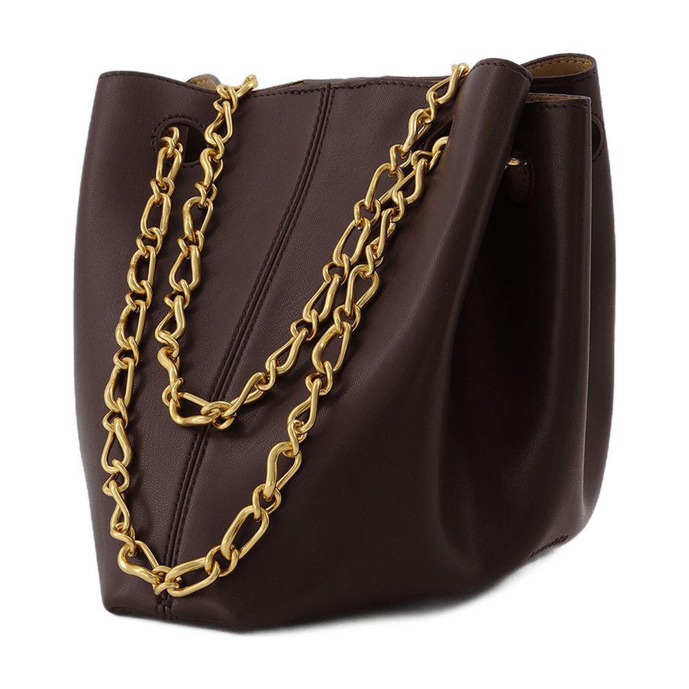 Nanushka☆バック The SANDI Lock - Top Handle Bag - Brown Suede – Nanushka