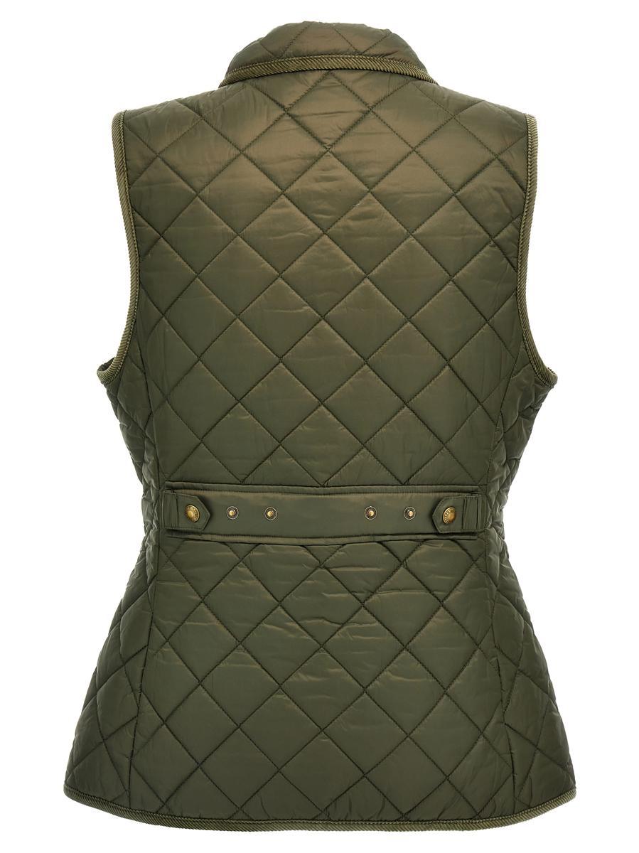 Polo Ralph Lauren Logo Embroidery Quilted Vest in Green | Lyst