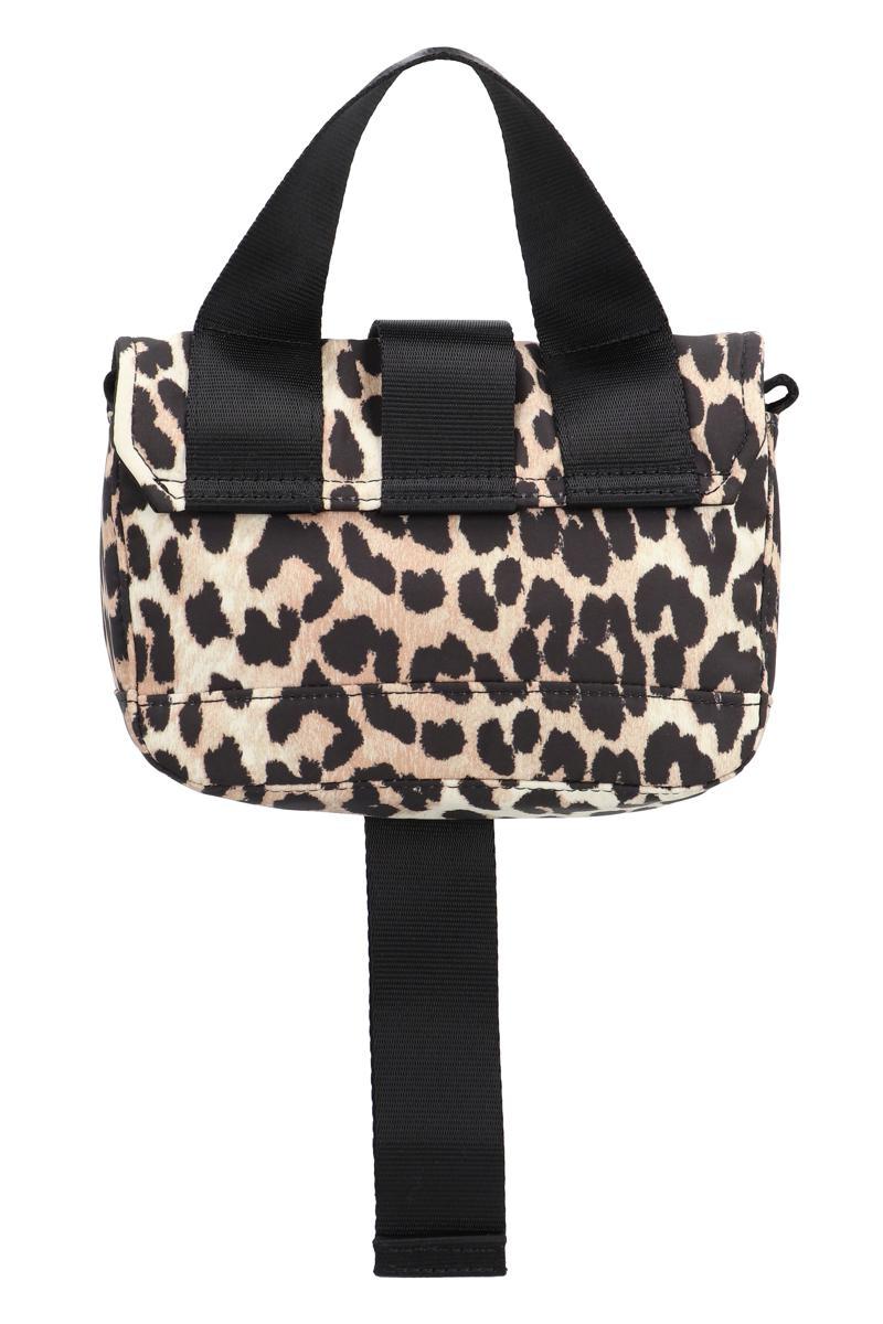 GANNI☆Leopard Tech ハンドバッグ♪【送料込】 Ganni Leopard Tech Mini Crossbody Bag in Black | Lyst