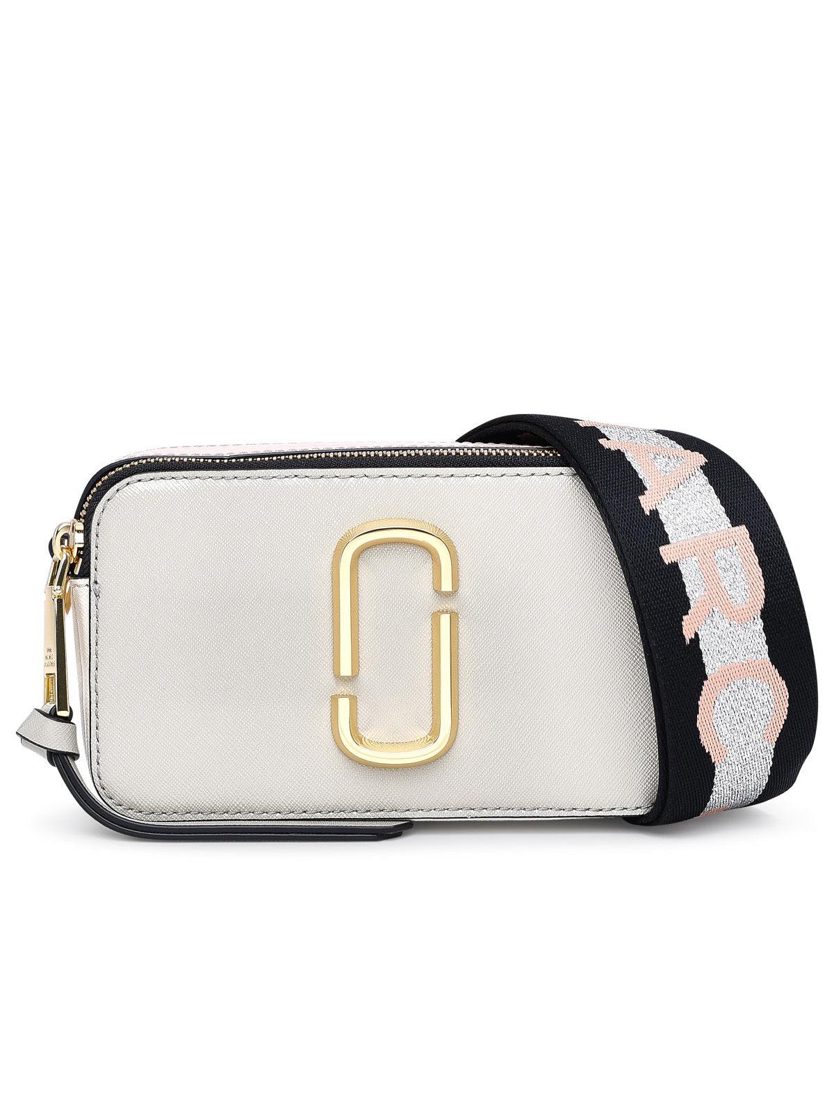 Marc Jacobs Tracolla Snapshot In Pelle Beige in White | Lyst