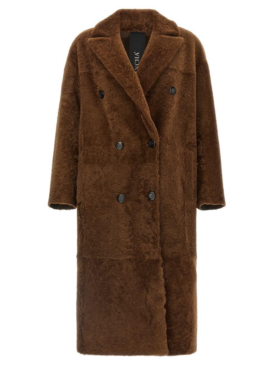 コート BLANCHA Light astrakhan merino shearling coat Blancha Straight 