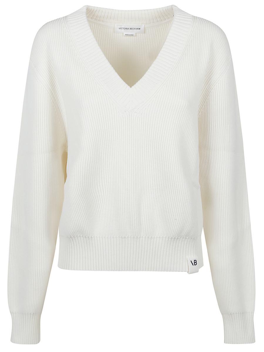 Victoria Victoria Beckham ウールロゴセーター Victoria Victoria Beckham ウールロゴセーター
