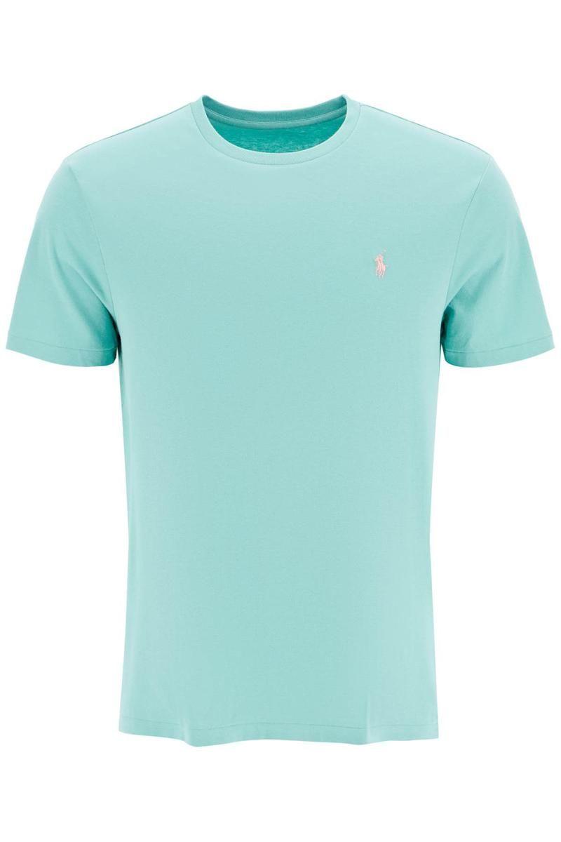 Polo Ralph Lauren Custom Slim Fit T-shirt With Logo in Blue for Men | Lyst