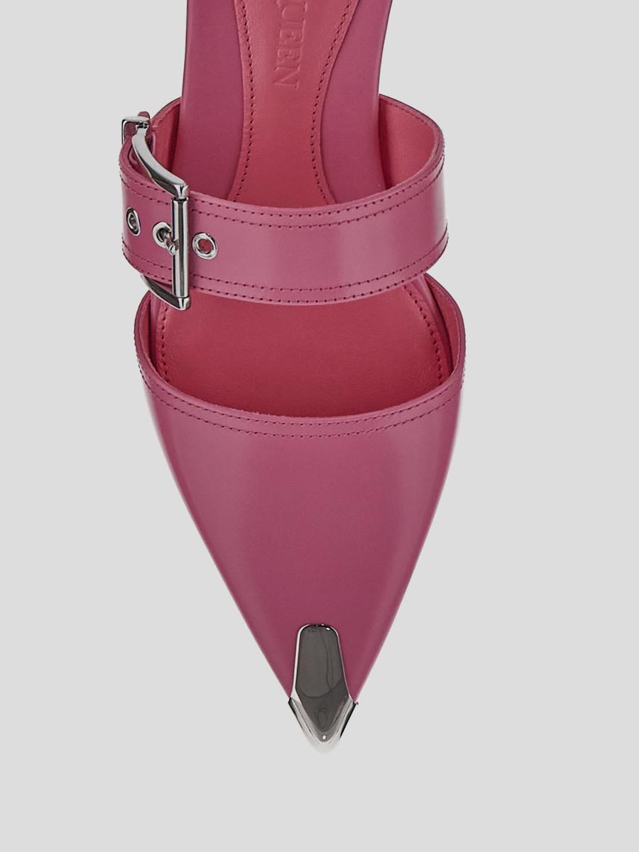 Alexander McQueen Hybrid Buckled Rubber Sandal Pink (Women's)
