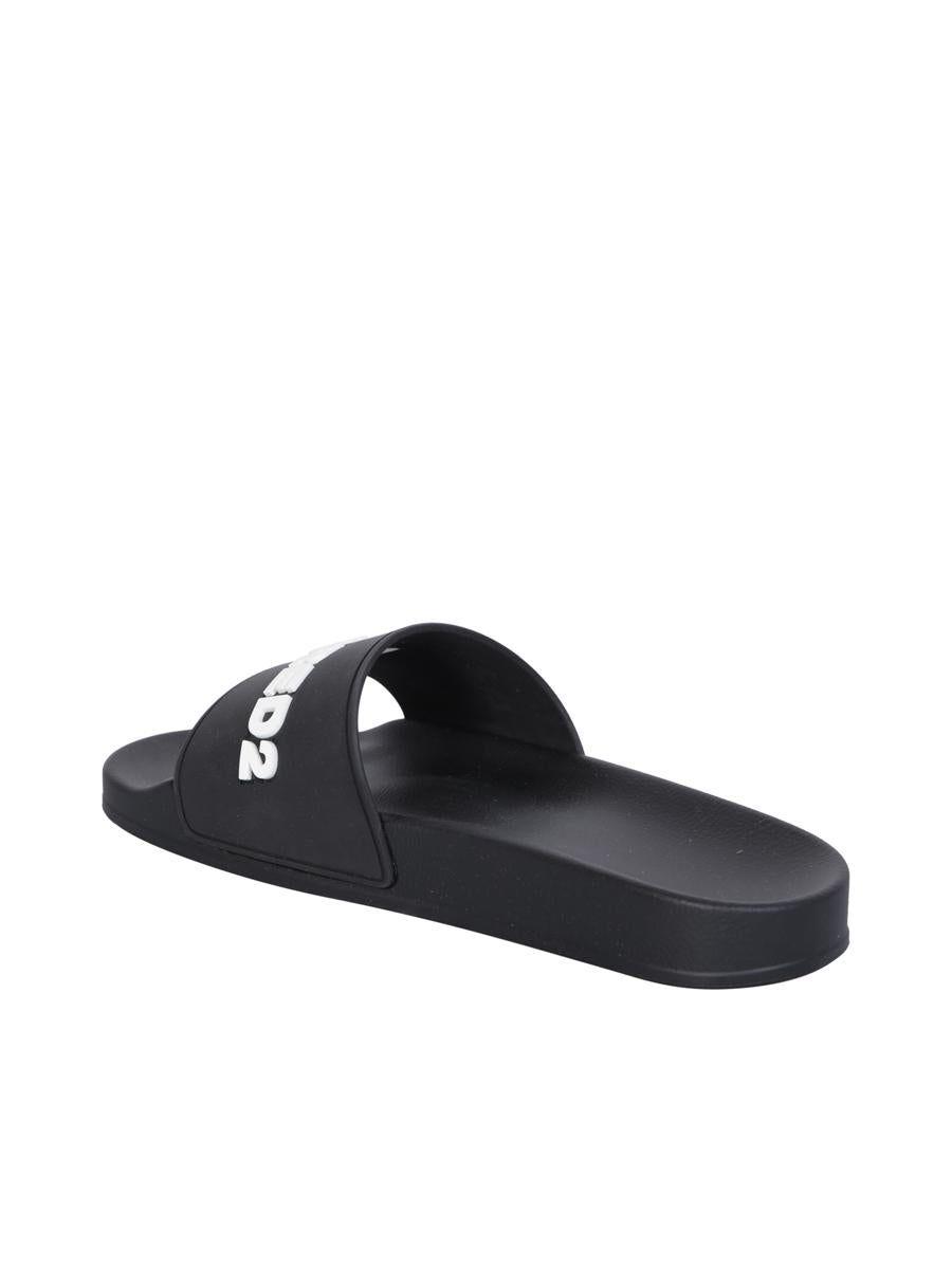 DSquared² Black Pool Slides in Blue | Lyst