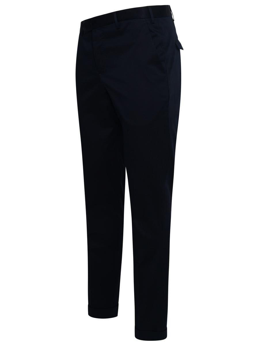 PT01 Navy Cotton Pants in Blue for Men | Lyst