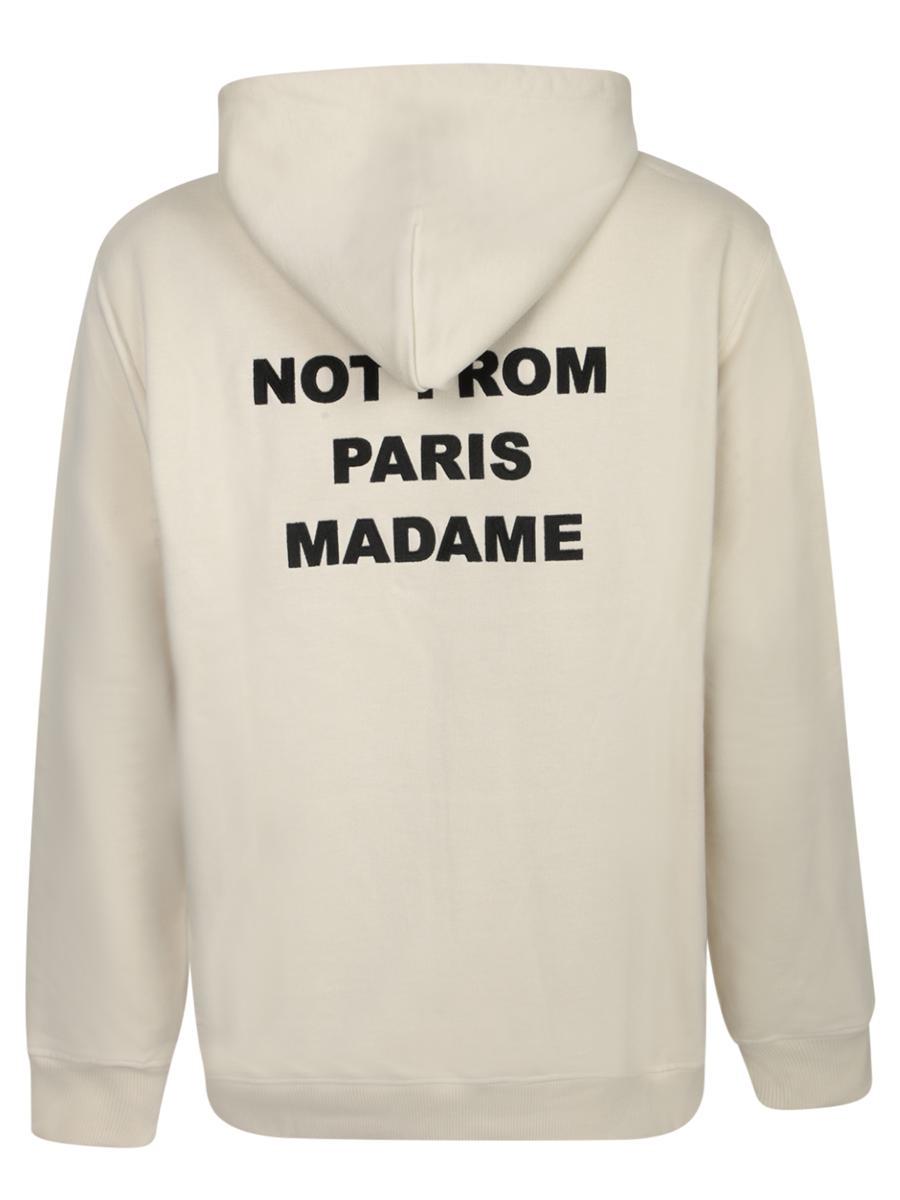 【DROLE DE MONSIEUR】 NFPM PRINTED HOODIE CREAM Drole de Monsieur Hoodies for Men | Online Sale up to 53