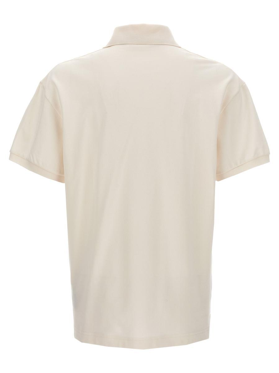 Palm Angels Beige Monogram Long Sleeve Polo