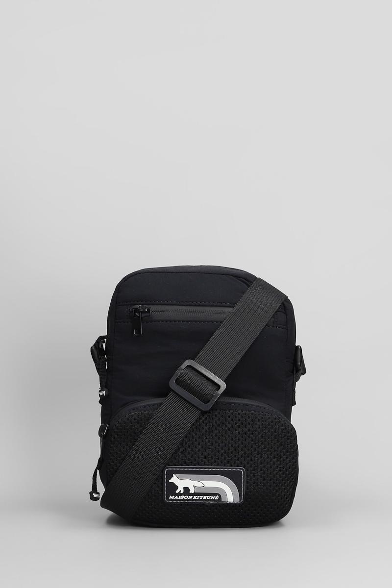 【関税&送料込】Maison Kitsune Black Nylon Belt Bag NYLON BUM BAG | Maison Kitsuné