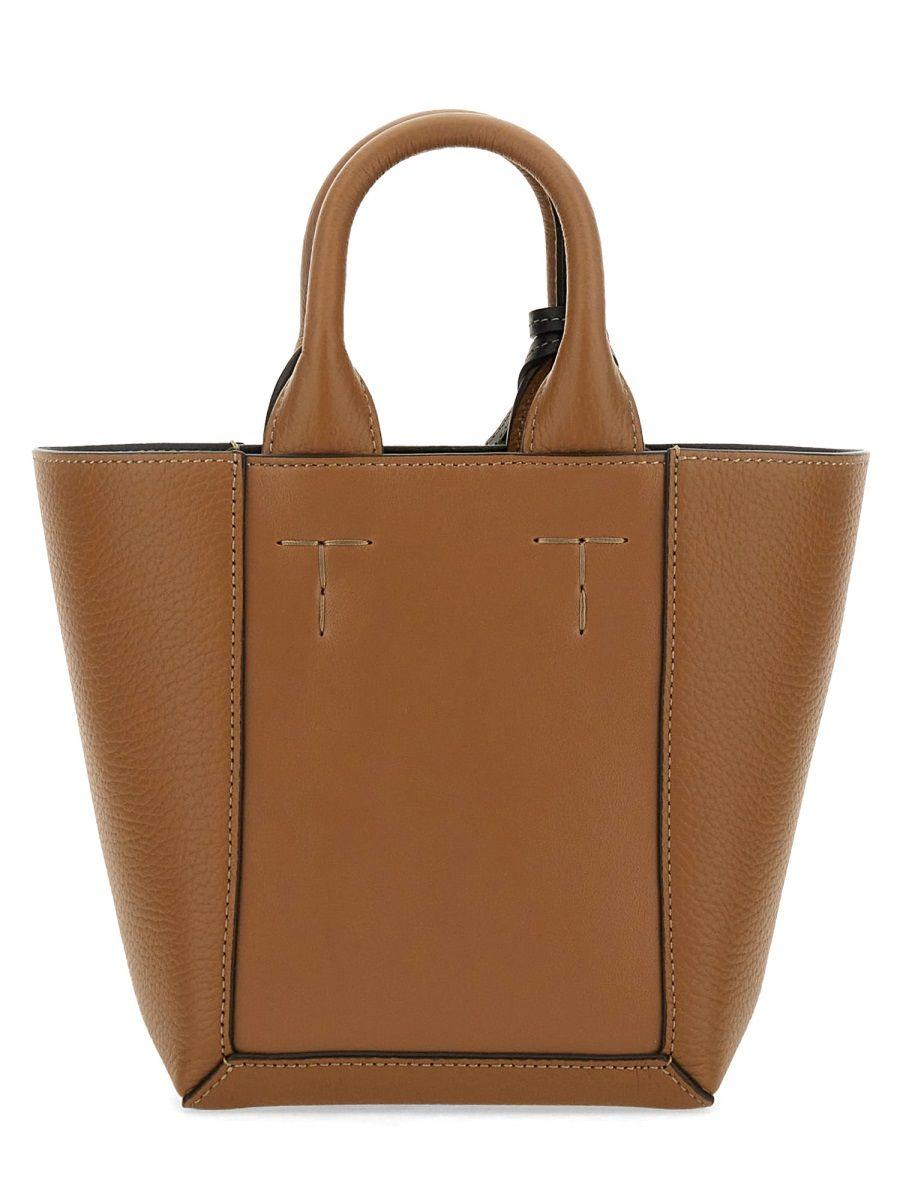 関税込★TOD'S★DOUBLE UPトートバッグブラウン+ライトベージュ 関税込☆TOD'S☆DOUBLE UPトートバッグブラウン+ライトベージュ