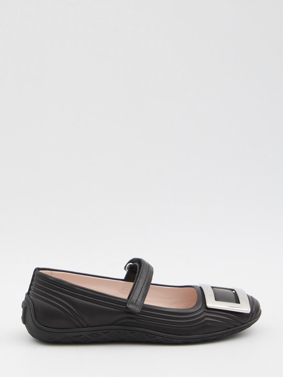 バレエシューズ Roger Vivier Viv Low Mary Janes Ballerina Viv Low Mary Janes in leather White Woman