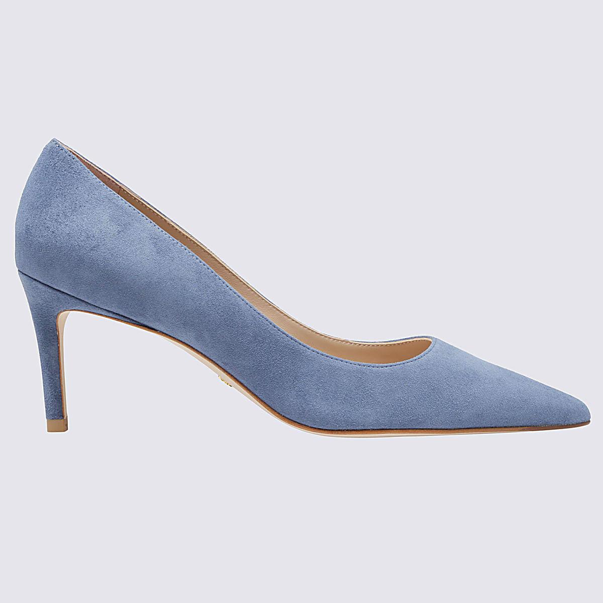 Stuart Weitzman Light Blue Suede Pumps 