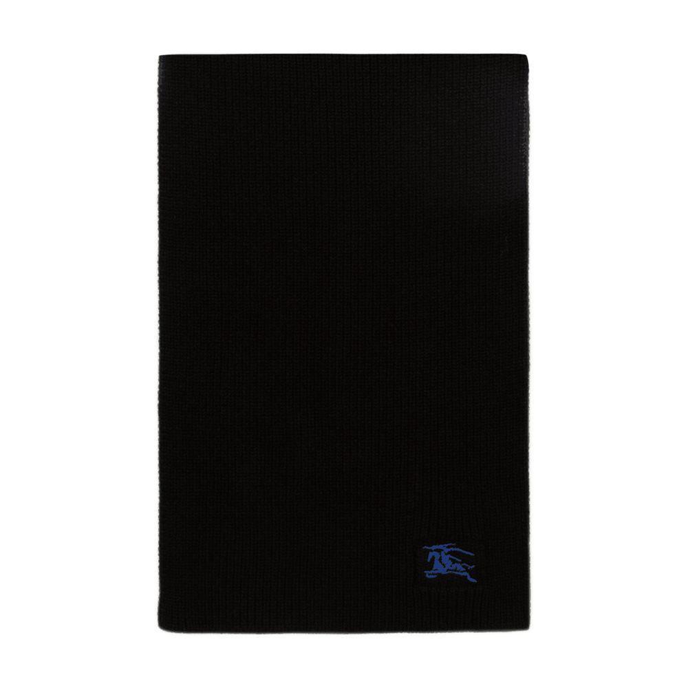スカーフ BURBERRY MU RIBBED SCARF Burberry Mu Ribbed Scarf in Black | Lyst