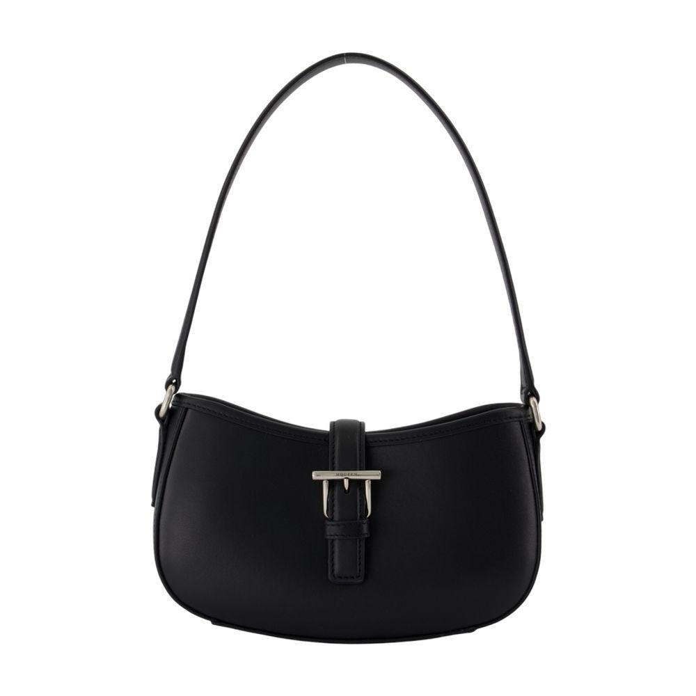 ショルダーバッグ・ポシェット Alexander Mcqueen Black Leather Shoulder Bag Alexander McQueen Black Leather Faithful Shoulder Bag by WP