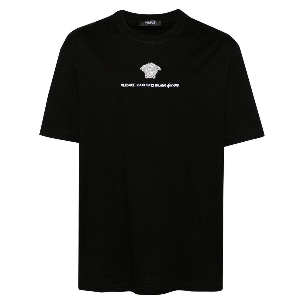 Versace T shirts in Black for Men Lyst UK