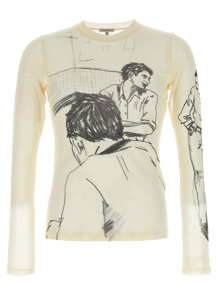 Tシャツ・カットソー JW ANDERSON Men Long Tops JT0271 PG1510001 White JW ANDERSON: T-shirt men - White | Jw Anderson t-shirt