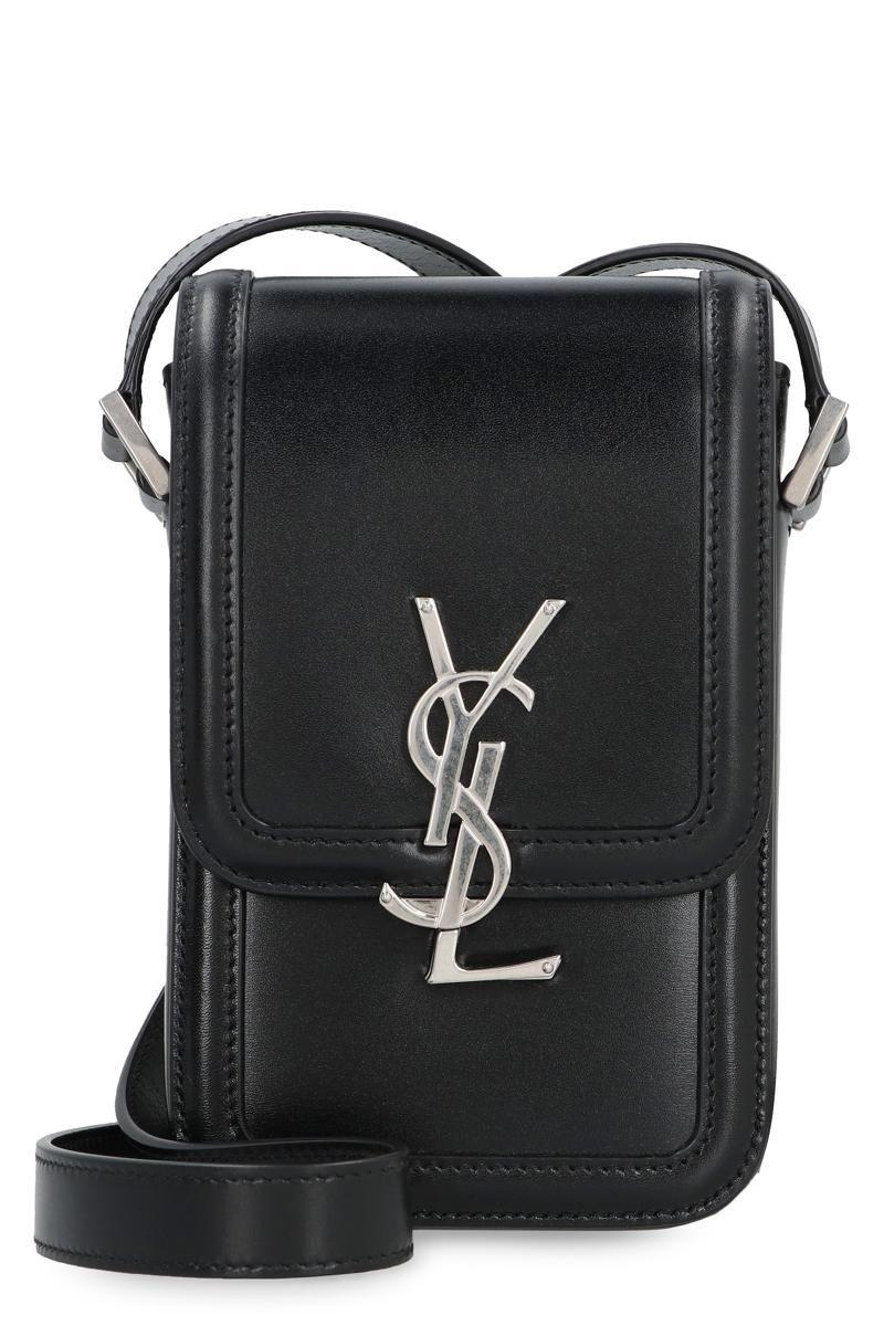 Saint Laurent Solferino Leather Mini Crossbody Bag in Black for Men Lyst