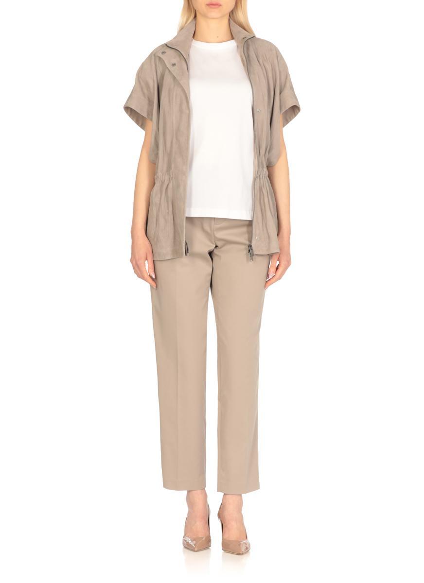 Tシャツ・カットソー Fabiana Filippi White T-Shirt With Tulle Details T-shirt with tulle details