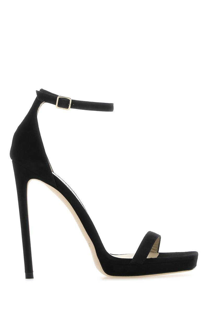 Jimmy choo black sandals clearance