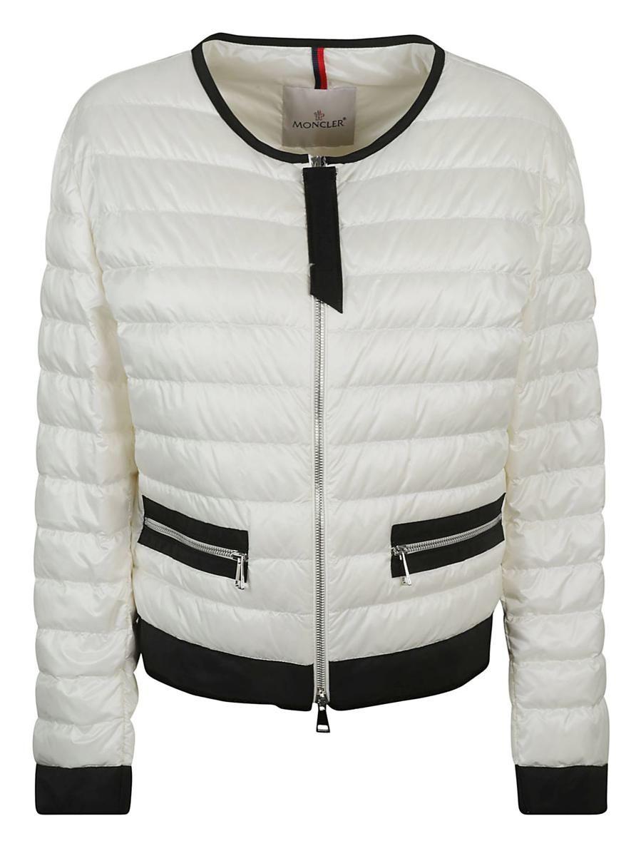 Moncler Jackets Beige in White | Lyst