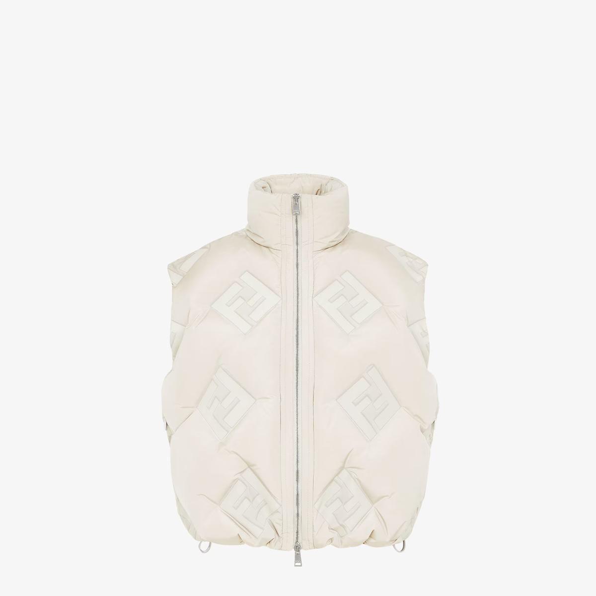 【関税&送料込み】Fendi Vest Ff Technical Fabric Fendi Vest Ff Technical Fabric in White | Lyst