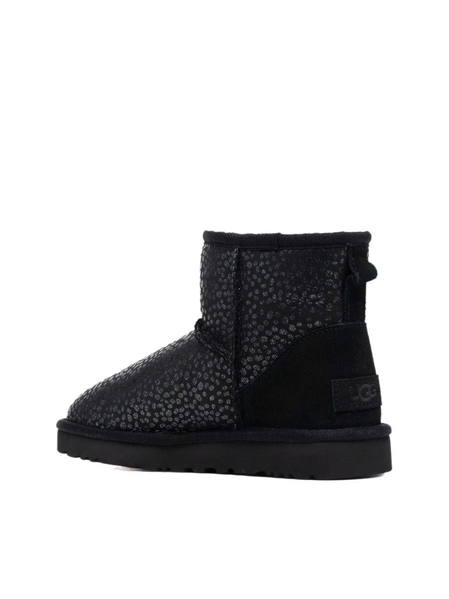 UGG Classic Mini Sparkle Spots Boots in Black | Lyst