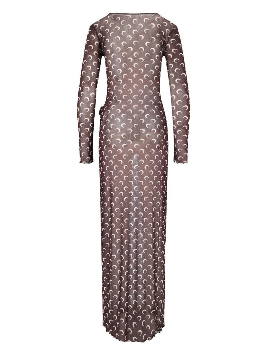 Marine Serre Dresses in Brown | Lyst