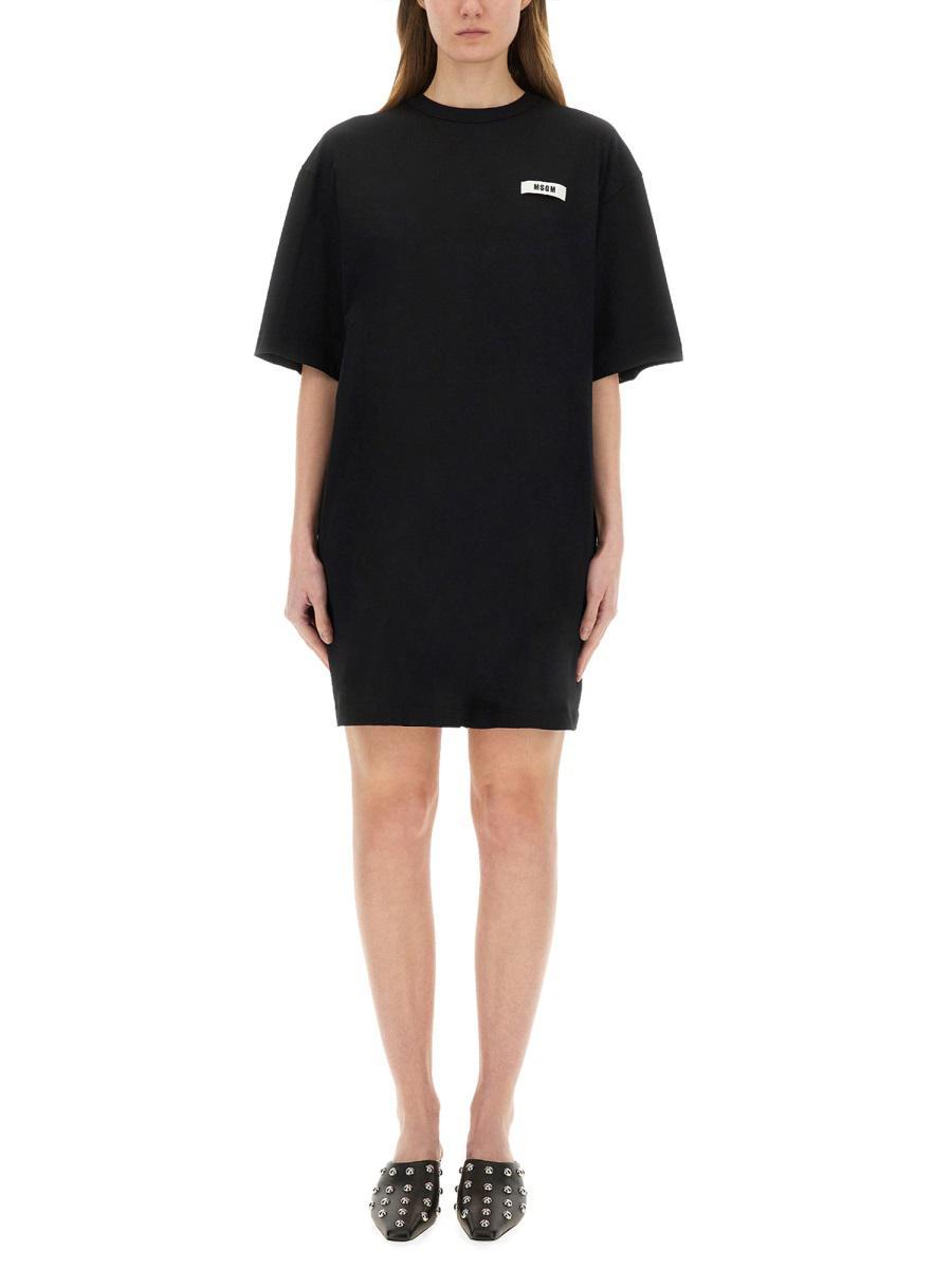 ワンピース MSGM SHORT DRESS WITH LOGO MSGM Mini and short dresses for Women | Online Sale up to 55