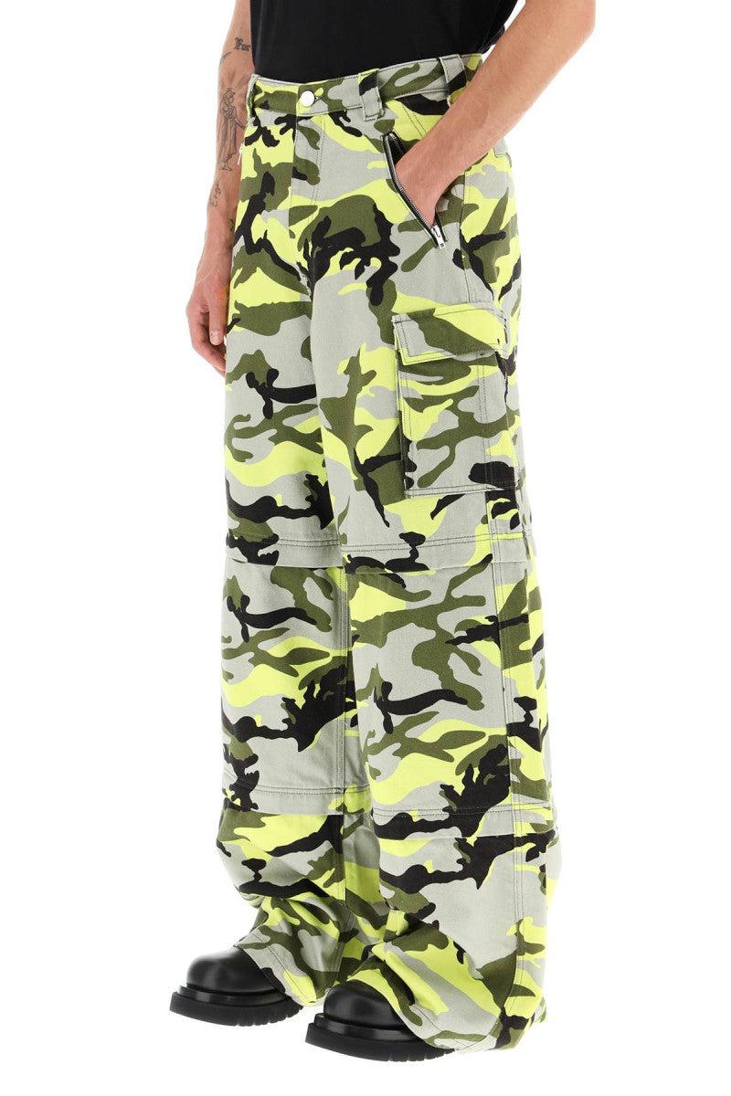 Vetements Neon Camouflage Cargo Pants in Green for Men Lyst