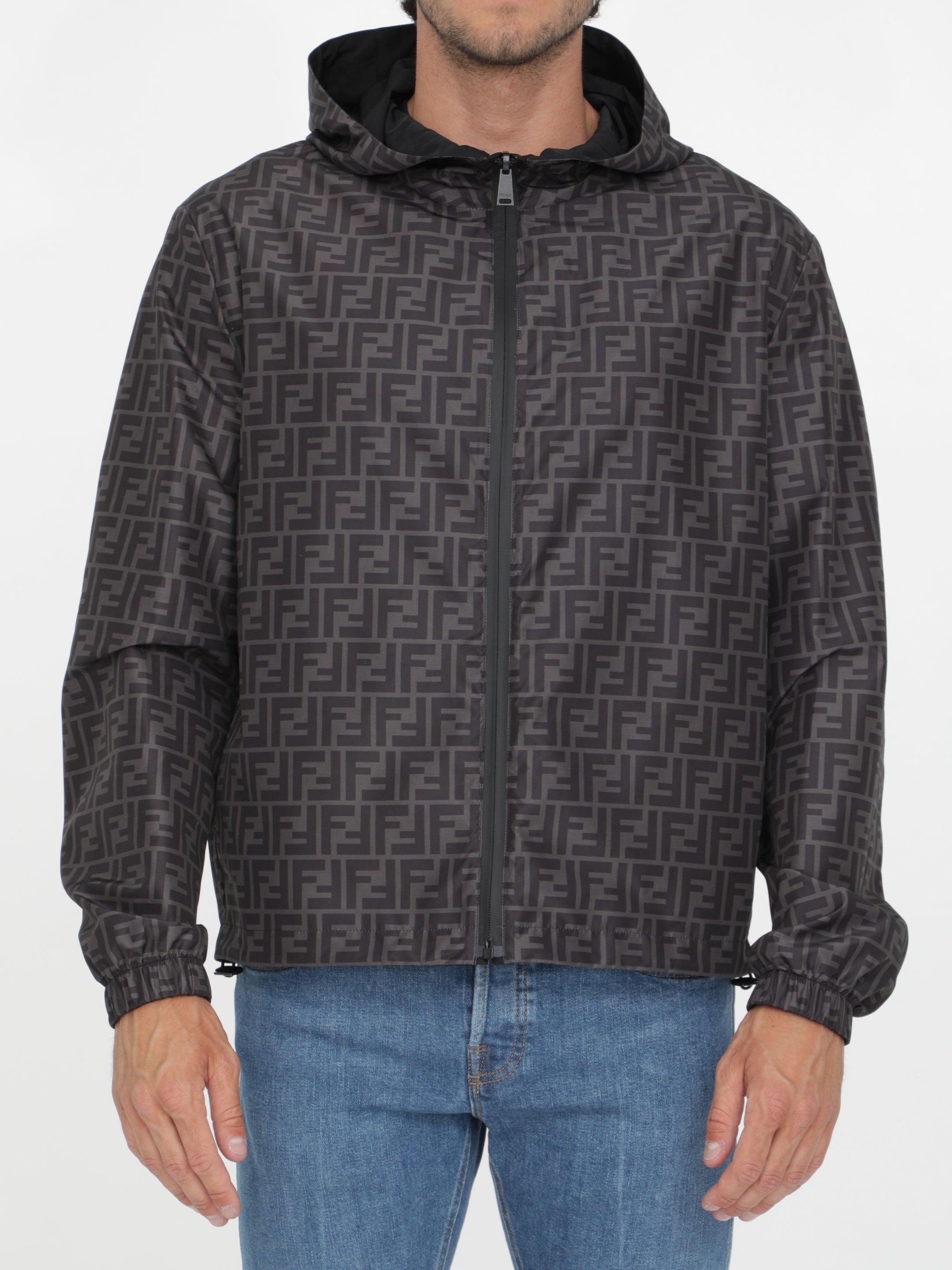 Fendi Synthetic Black Monogram Jacket 