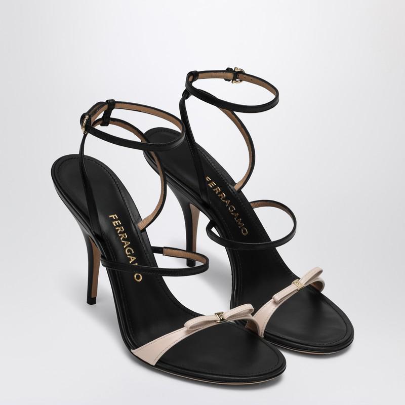 サンダル・ミュール Ferragamo Ariel 95 Black Nude High Heels Ferragamo Ariel 95/Nude High Heels in Black | Lyst