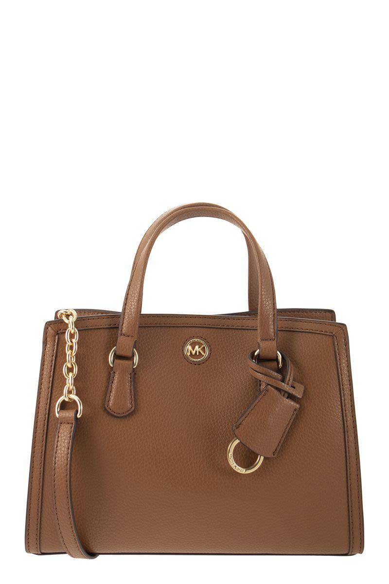 Michael Kors Chantal Messenger Bag With Logo in Brown Lyst Canada
