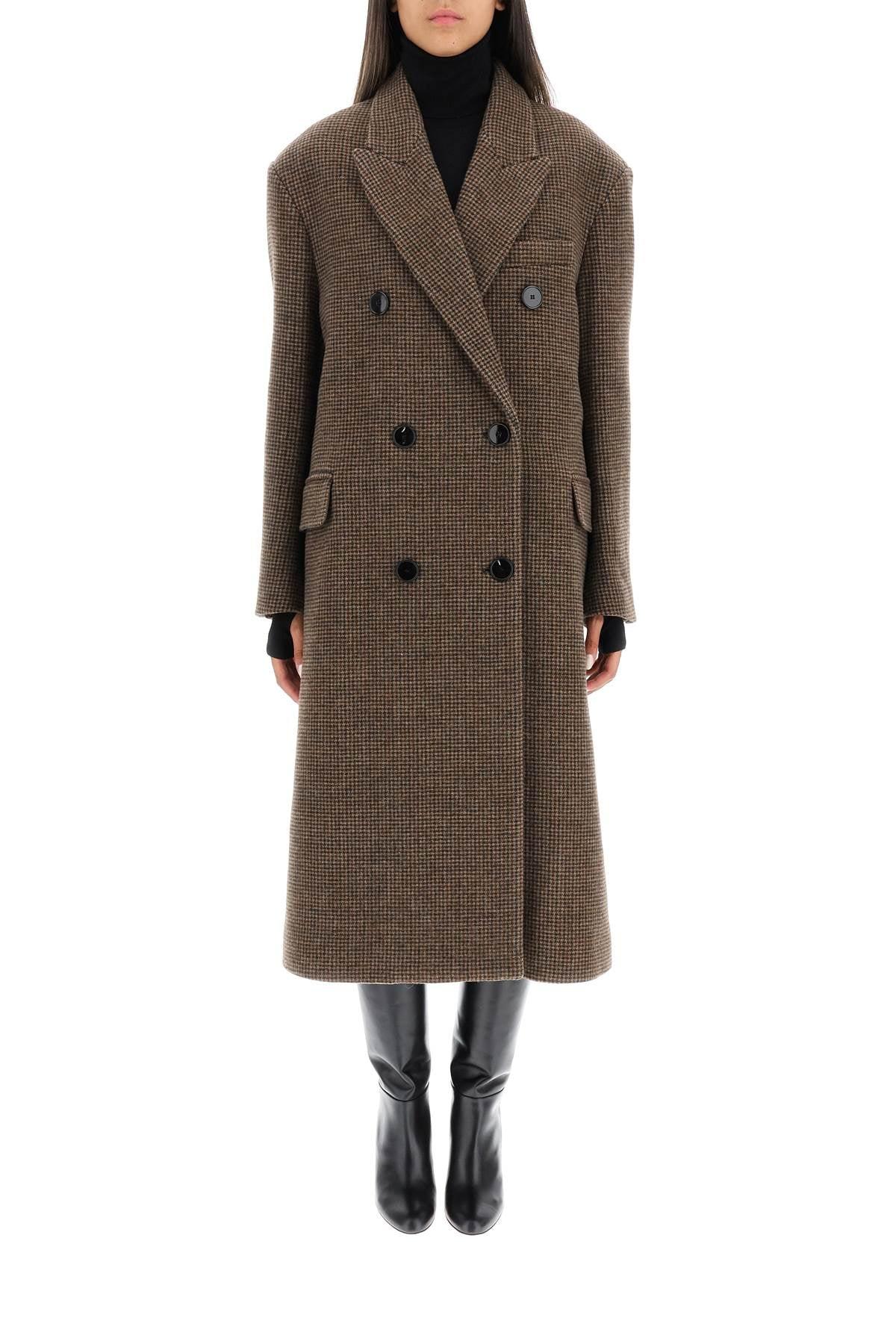 Isabel Marant Virgin Wool Lojimiko Coat in Brown - Save 25% | Lyst