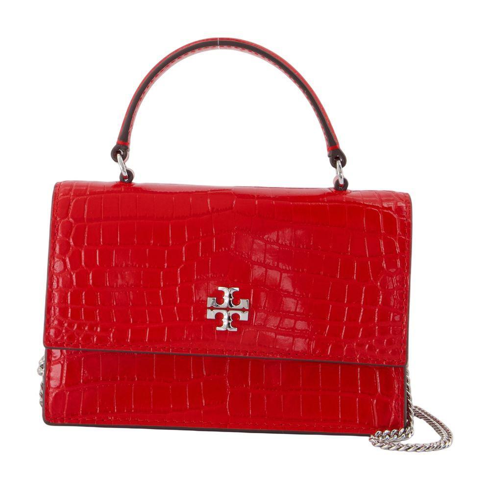 TORY BURCH ウーブン フラップ ショルダーバッグ MINI KIRA Mini Kira Woven Canvas Flap Bag: Women's Designer Crossbody