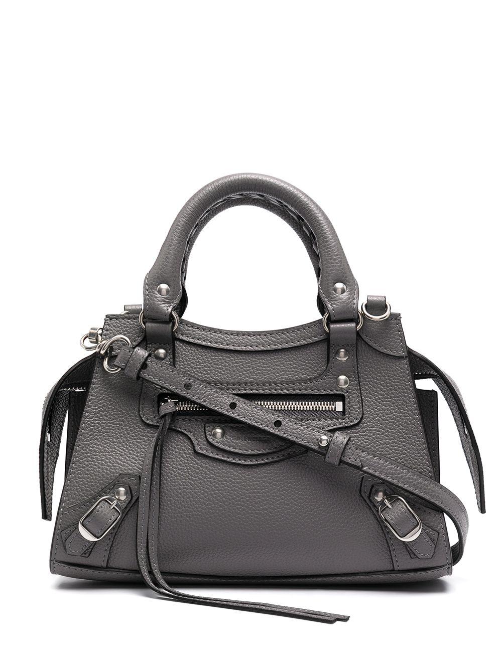 Balenciaga Leather Mini Neo Classic City Tote Bag in Grey (Gray) - Save 9%  | Lyst