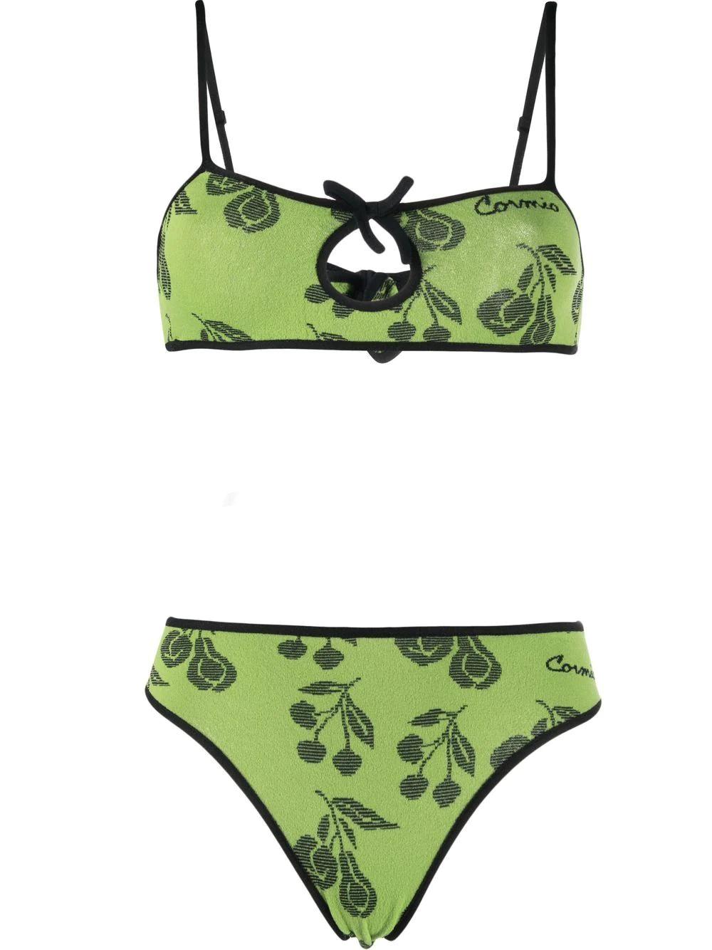 Cormio Sasha Graphic-print Bikini Set in Green | Lyst