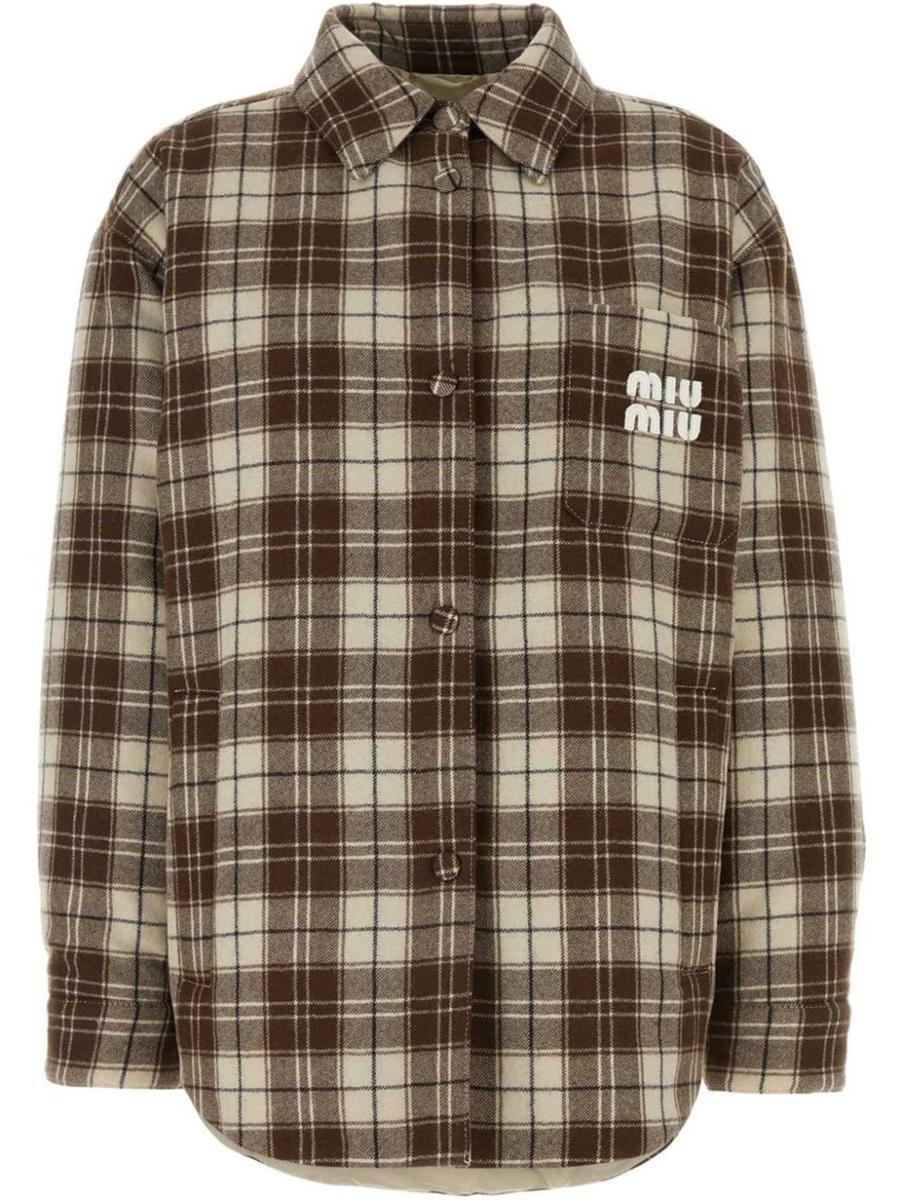 Checkered shirt jacket hot sale