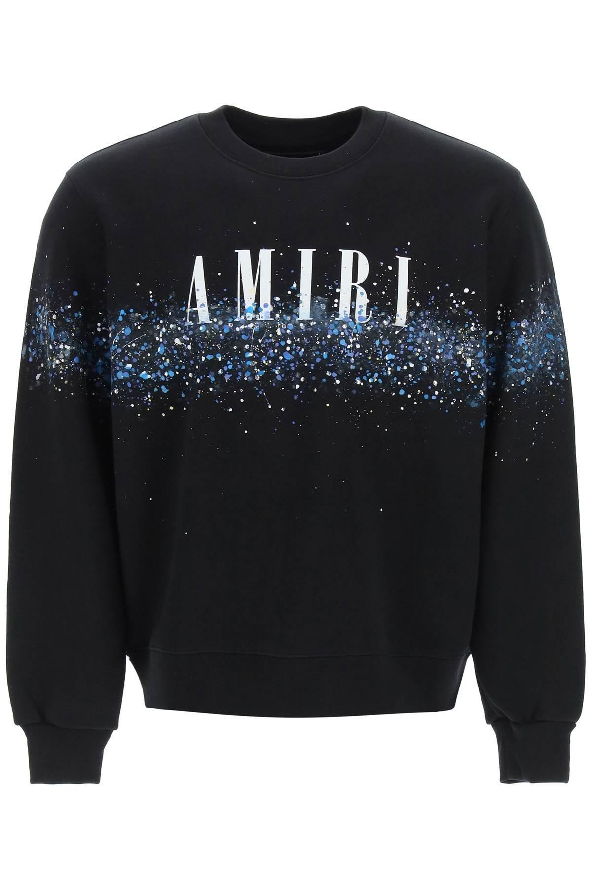 Amiri Crystal Core Logo Painter Sweatshirt in Black for Men | Lyst