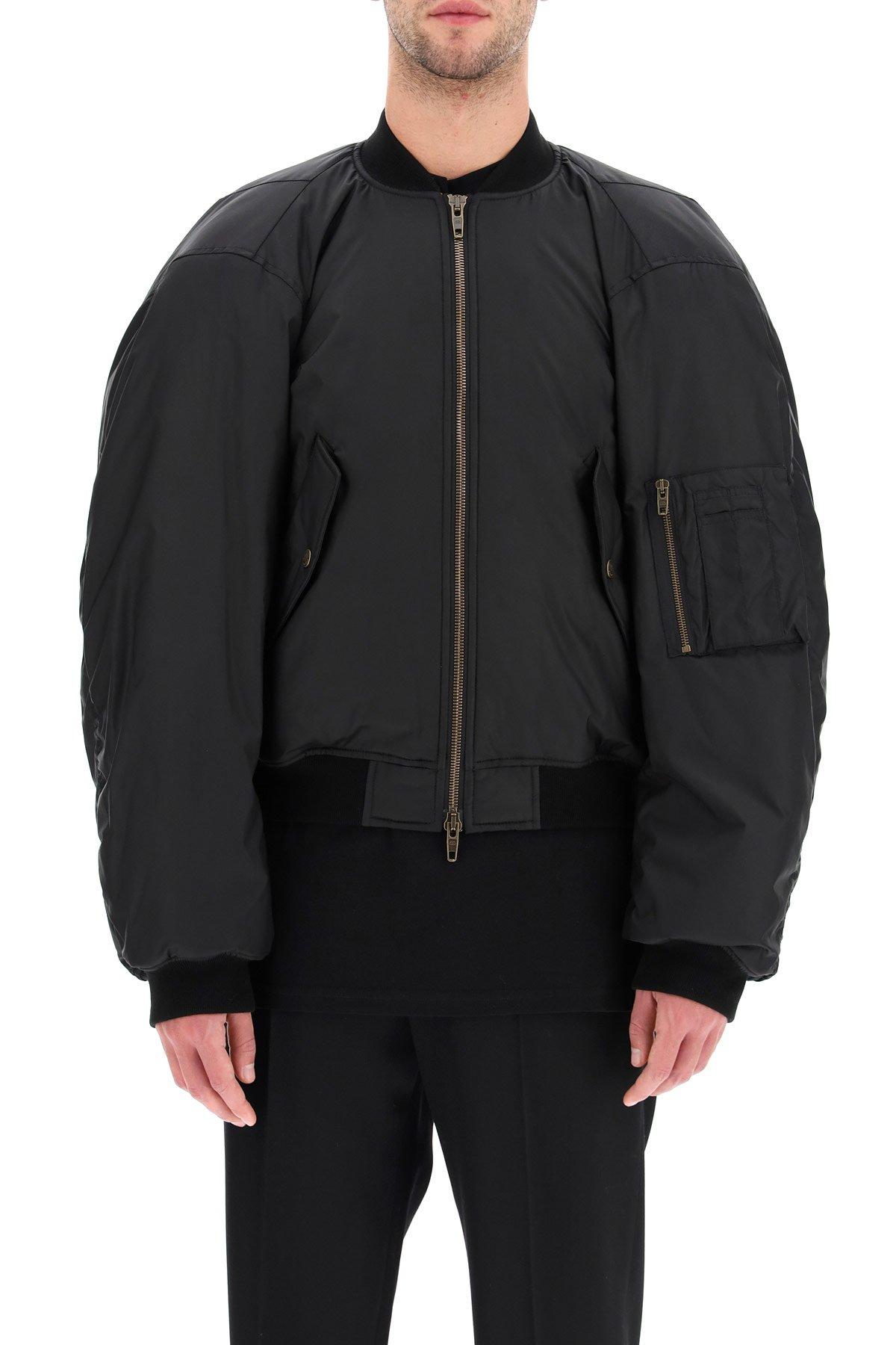 min for eksempel Lilla Balenciaga Steroid Nylon Bomber Jacket in Black for Men | Lyst