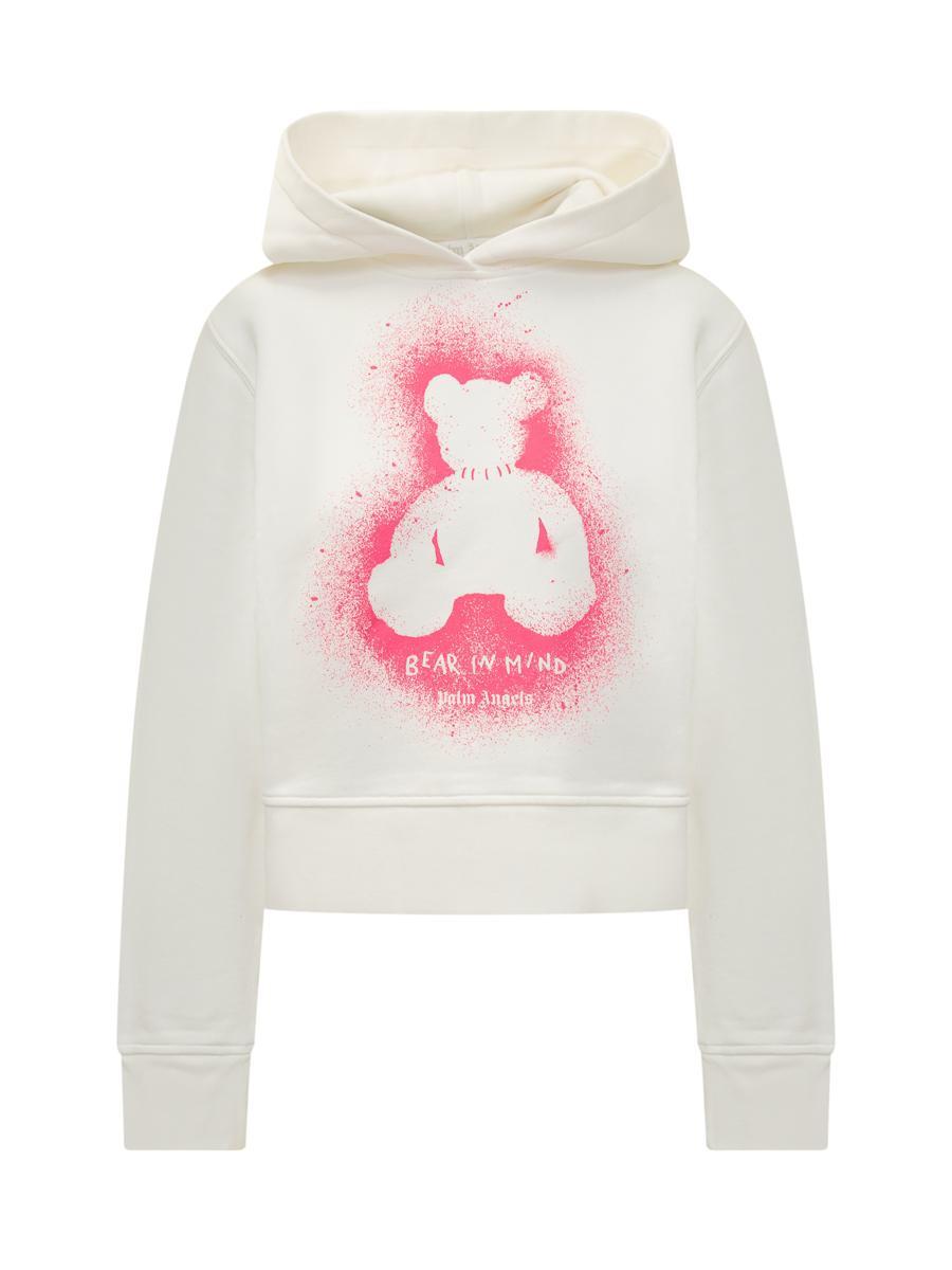 パーカー・フーディ Palm Angels White Cotton Sweatshirts PALM ANGELS | White Women's Sweatshirt | YOOX
