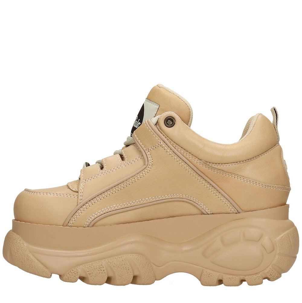 tan platform sneaker