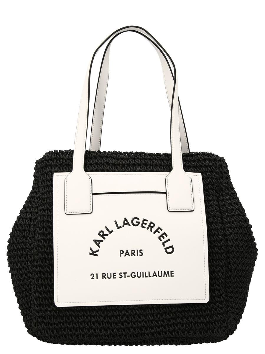 Karl Lagerfeld Rue St guillaume Top Handle Bag in Black Lyst Canada