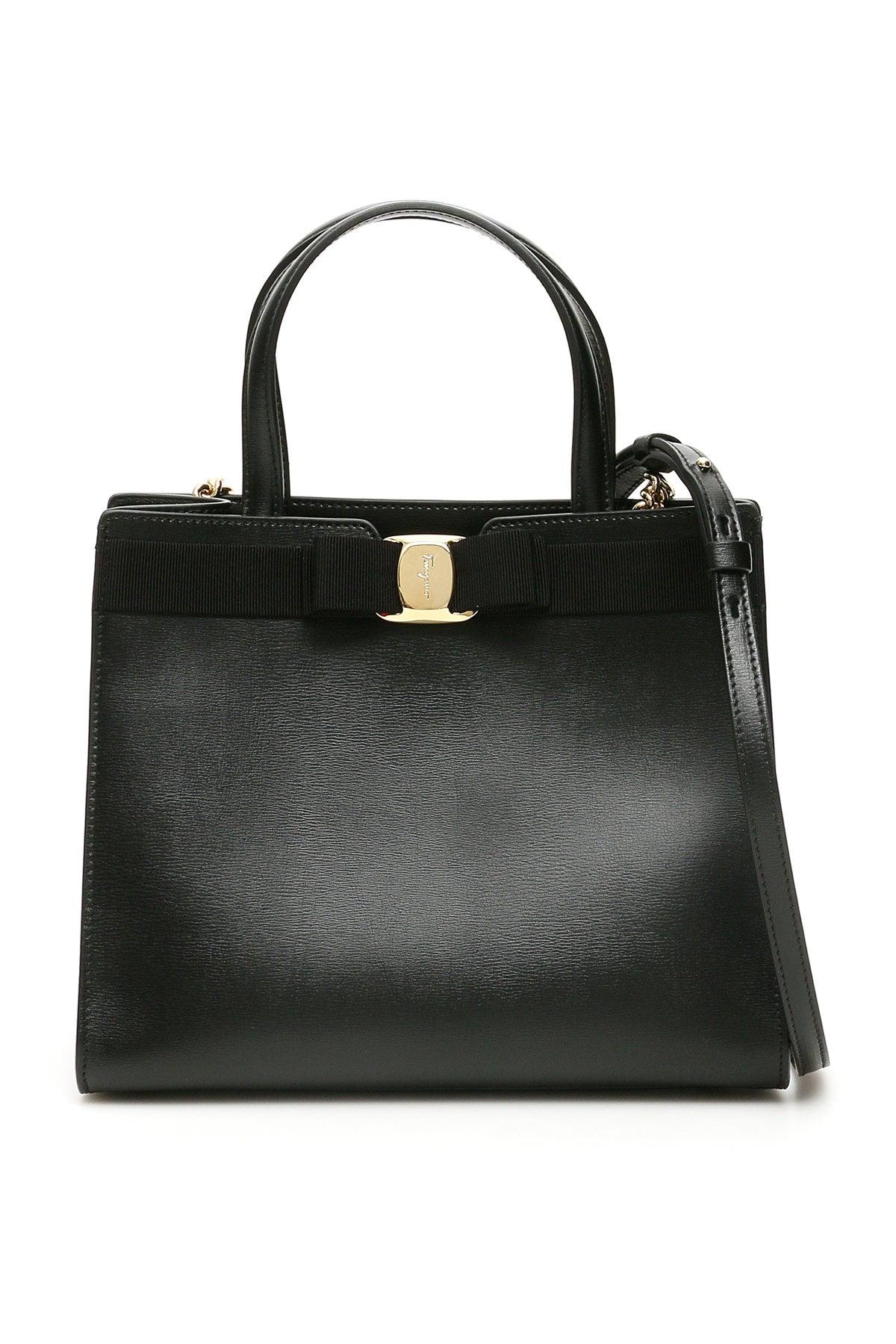 Ferragamo Vara New Bag in Black | Lyst