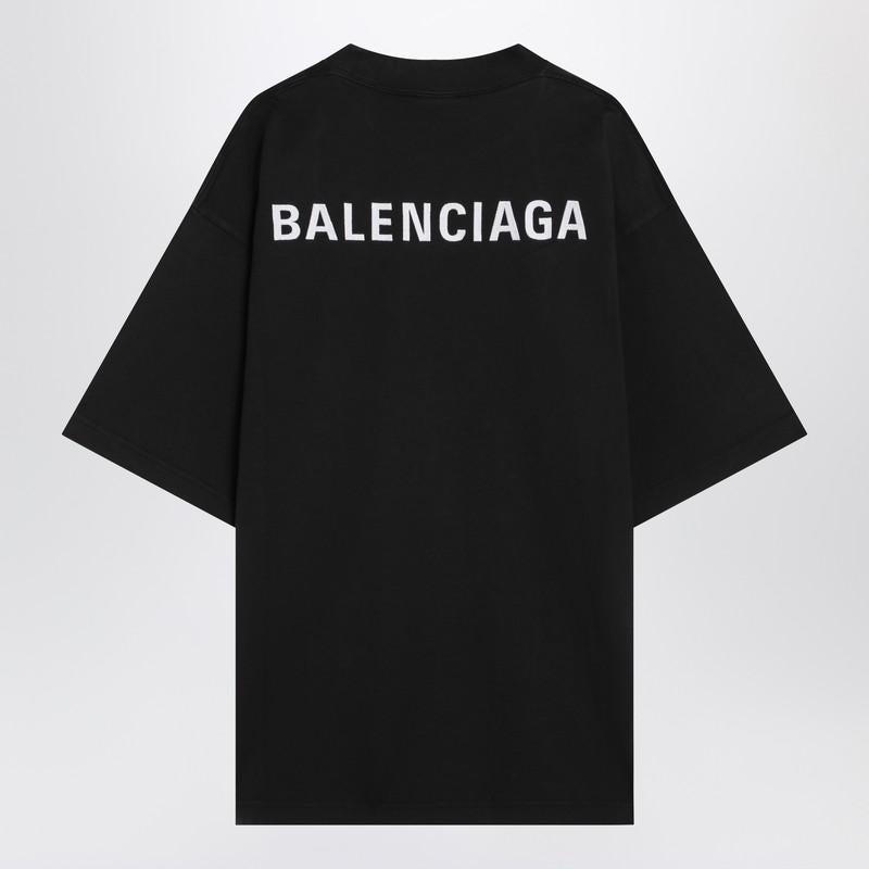 【関税&送料込】Balenciaga Black New Balenciaga Back Medium New Balenciaga Back T-shirt Medium Fit in Black | Balenciaga US