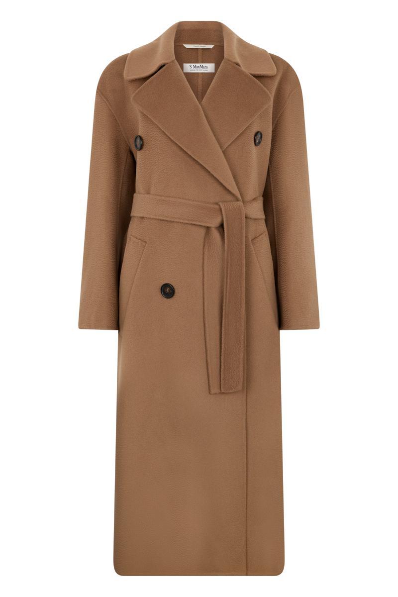 コート Max Mara ALBANIA1234 - Wool and cashmere long coat Albania 1234 max mara sfilata virgin wool and cashmere coat
